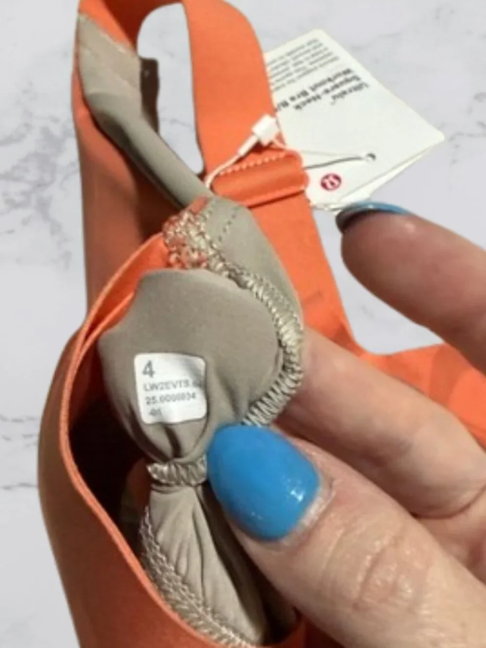 NWT Lululemon Size 4 Ultra Square Neck Work out Bra B/C